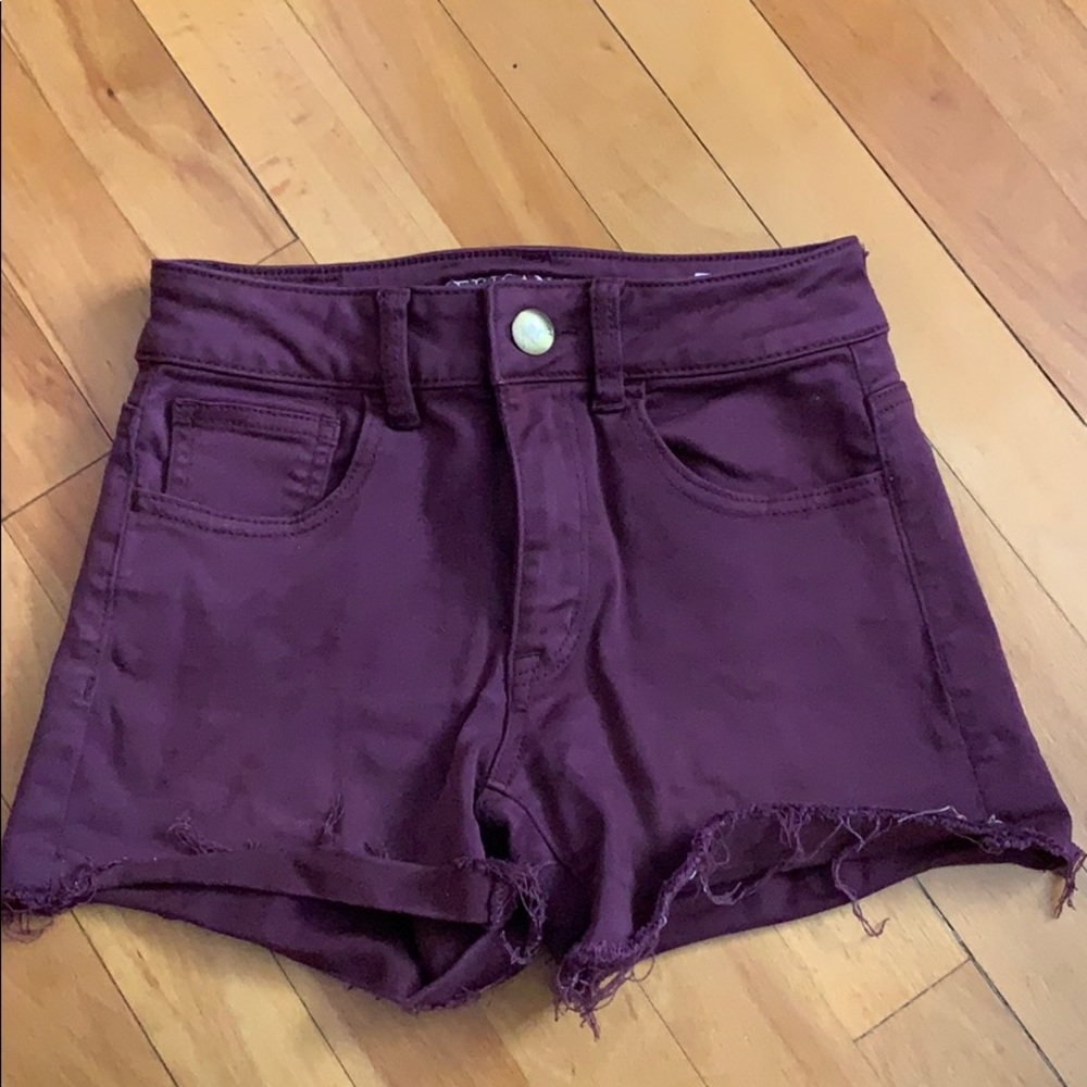 Maroon American Eagle Shorts